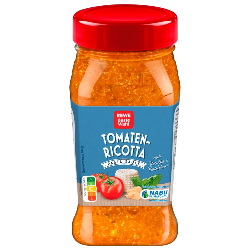 REWE Beste Wahl Pasta Sauce Tomate-Ricotta 380ml